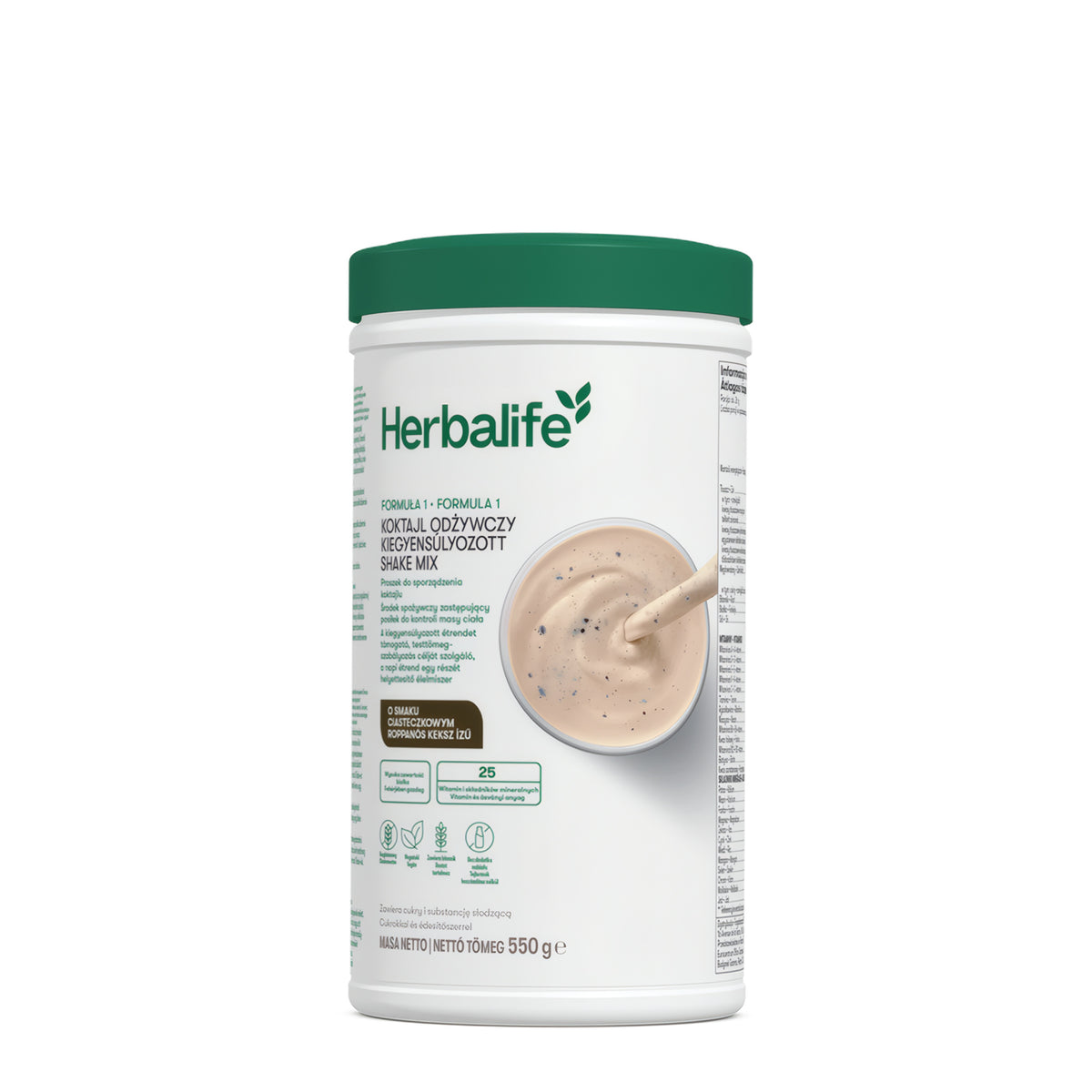 Herbalife Formuła 1 Koktajl odżywczy 550 g, smak ciasteczkowy