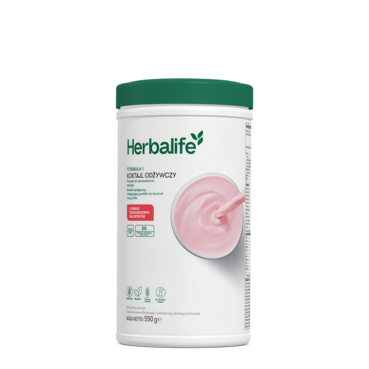 Herbalife Formuła 1 Koktajl odżywczy 550 g, smak truskawkowo-malinowy