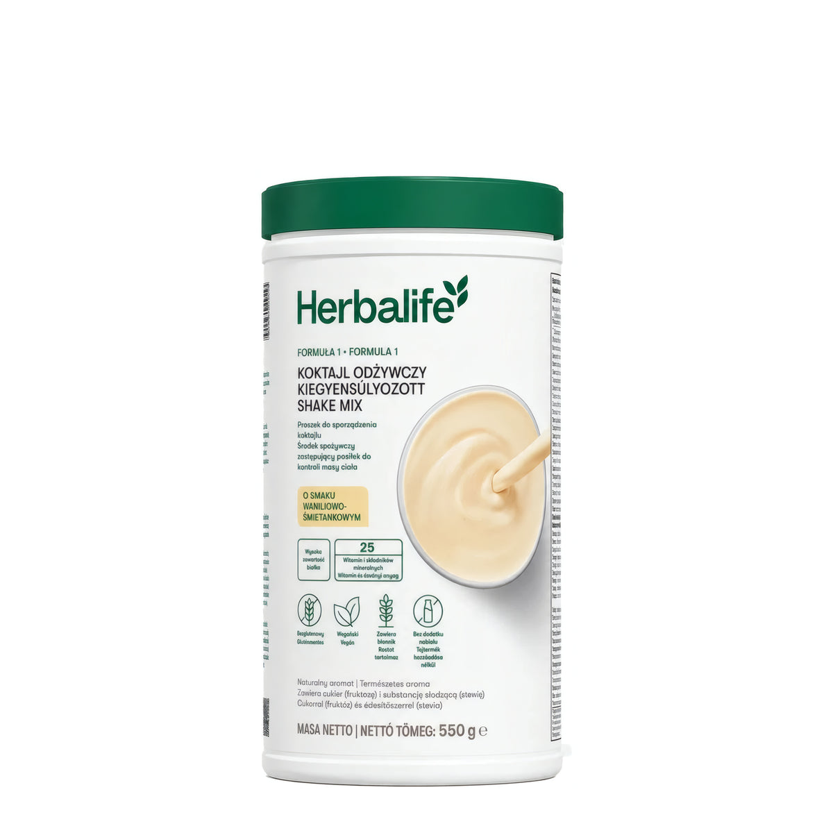 Herbalife Formuła 1 Koktajl odżywczy 550 g, smak waniliowo-śmietankowy
