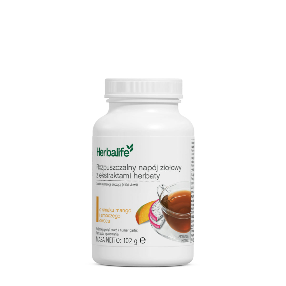 Herbalife Rozpuszczalny napój ziołowy z ekstraktami herbaty, mango i smoczy owoc, 102 g