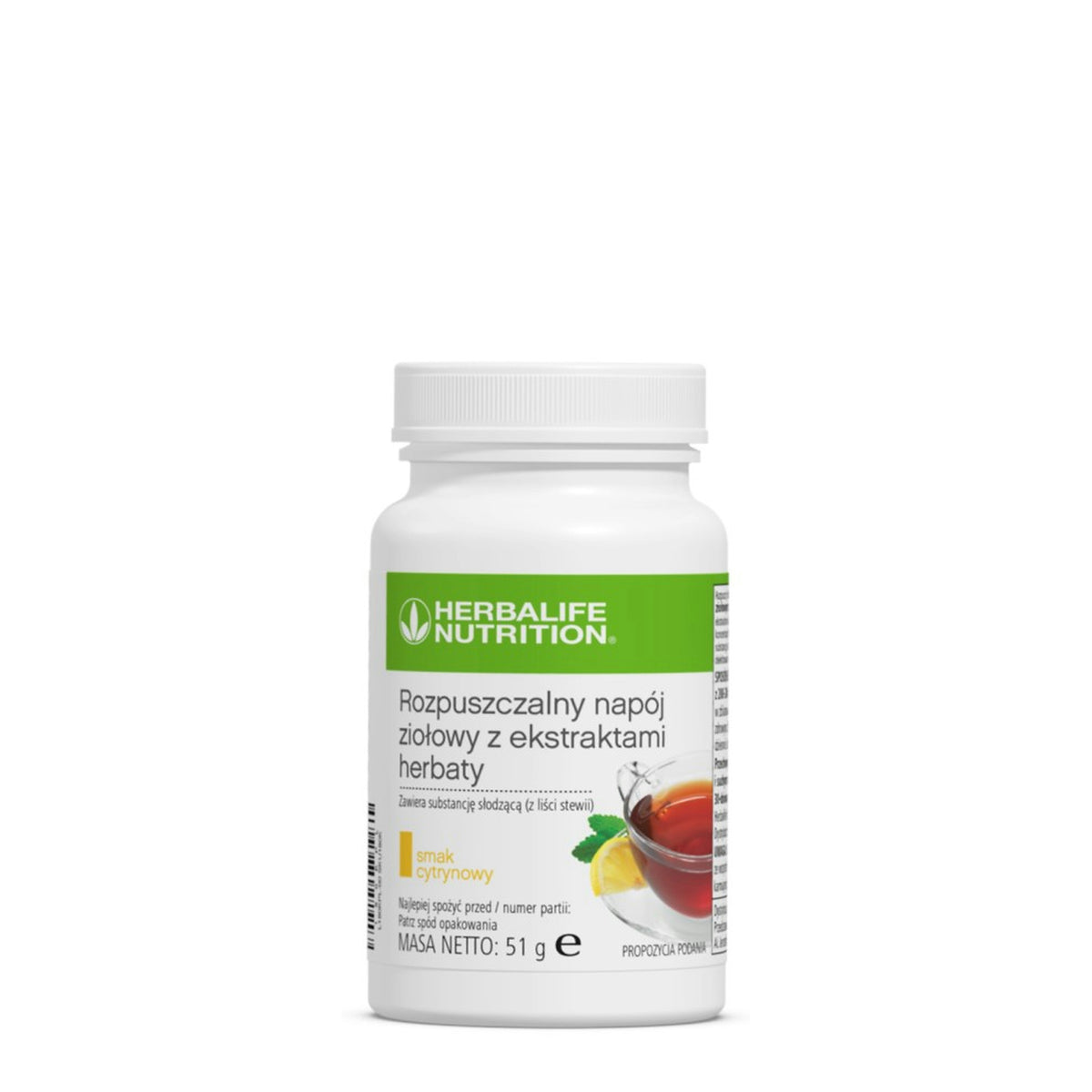 Herbalife Rozpuszczalny napój ziołowy z ekstraktami herbaty, smak cytrynowy, 51 g